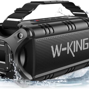 W-KING Bluetooth Speaker, 90W Max Loud IPX6 Waterproof Portable Speaker, 50W Deep Bass/40H/EQ/TF/AUX, Rugged Large Boombox Speakers Bluetooth Wireless for Home/Party/Outdoor/Camping/Beach Essentials